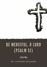 Be Merciful, O Lord SATB choral sheet music cover